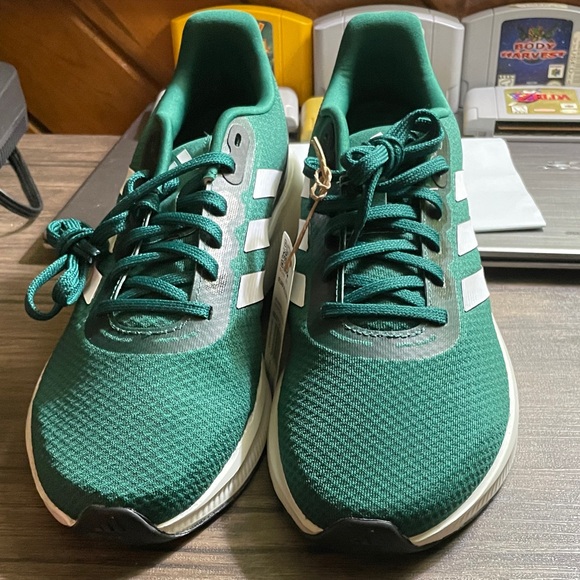 NWT Adidas Runfalcon 3.0 Collegiate Green Shoes - Picture 5 of 12